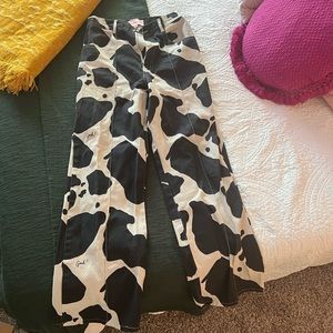 LISA SAYS GAH! B&W Cow pants - SIZE 28